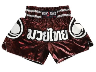 Boxsense Short Boxe Thai : BXS-101-Bordeaux