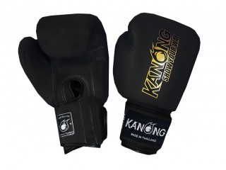 Gant de Muay Thai Noir Kanong : "Simple" Noir