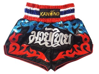 Kanong Short Boxe Thai : KNS-122-Noir