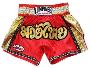 Lumpinee Short Boxe Thai : LUM-045-Rouge