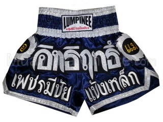 Lumpinee Short Boxe Thai Femme : LUM-033-W Marine