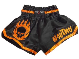 Short Boxe Thai Enfant Boxsense : BXSKID-013 Noir