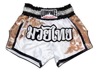 Lumpinee Short Boxe Thai : LUM-043-blanc