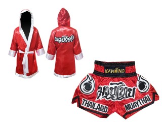 Kanong Peignoir de Boxe + Short Muay Thai Personnalise 