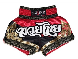 Boxsense Shorts Boxe Thai Enfants : BXS-086-Rouge