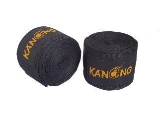 Bandage Boxe Thai Bande Muay Thai KANONG : Noir