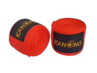 Bandage Boxe Thai Bande Muay Thai KANONG : Rouge
