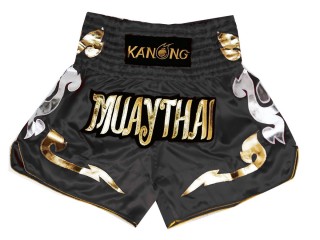 Kanong Short Boxe Thai Noir : KNS-126-Noir