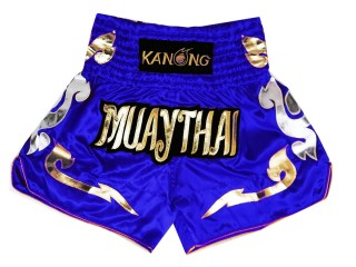 Kanong Short Boxe Thai : KNS-126-Bleu