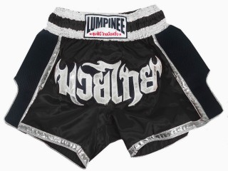 Lumpinee Short de Muay Thai : LUM-023-Noir