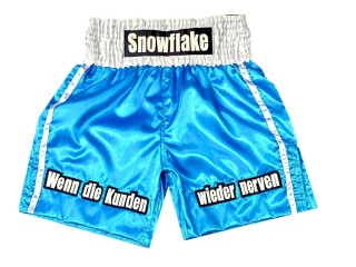 Shorts Boxe Anglaise Personnalisé : KNBXCUST-2071-Bleu clair