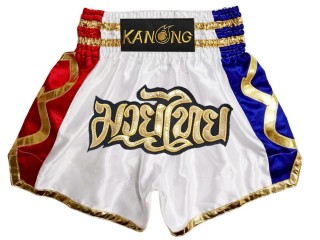Kanong Short Kickboxing : KNS-141-Blanc