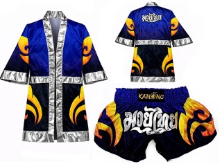 Peignoir de Boxe + Short Muay Thai Personnalisé : SET-506