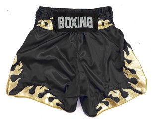 Shorts Boxe Anglaise Personnalisé : KNBSH-038-Or -noir