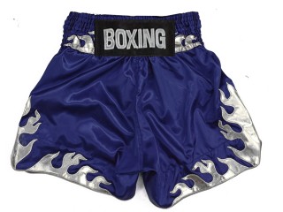 Shorts Boxe Anglaise Personnalisé : KNBSH-038-Marine