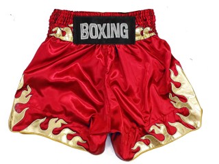 Shorts Boxe Anglaise Personnalisé : KNBSH-038-Rouge