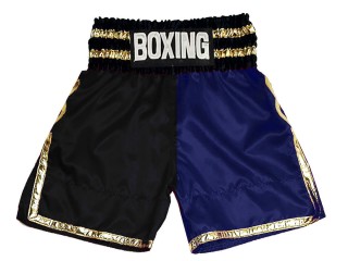 Shorts Boxe Anglaise Personnalisé : KNBSH-039-Noir-Marine