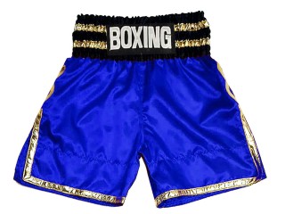 Shorts Boxe Anglaise Personnalisé : KNBSH-039-Bleu