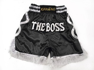 Shorts Boxe Anglaise Personnalisé : KNBXCUST-2048-Black