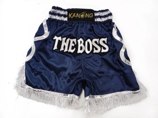 Shorts Boxe Anglaise Personnalisé : KNBXCUST-2048-Navy