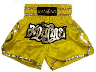 Kanong Short Boxe Thai : KNS-121-Jaune