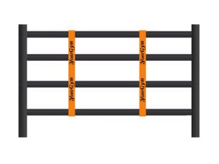 Séparateurs de cordes de Ring Boxe Muay Thai (logo personnalisé)  : Orange