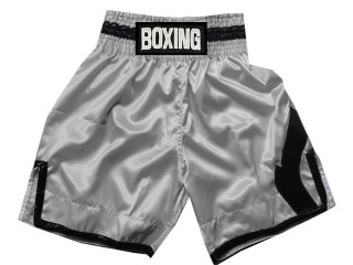 Shorts Boxe Anglaise Personnalisé : KNBSH-036-Argent