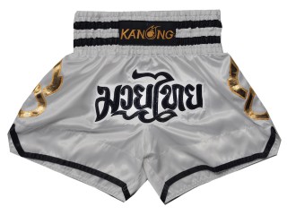 SHORT BOXE THAI GLADIATOR BLANC