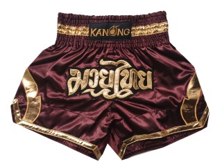 Kanong Short Boxe Thai  : KNS-144-Bordeaux