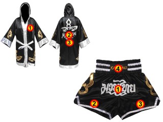 Peignoir de Boxe + Short Muay Thai Personnalisé