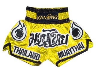 Kanong Short Boxe Thai : KNS-118-Jaune