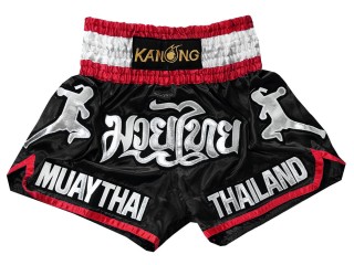 Kanong Short Boxe Thai Enfant :  KNS-133-Noir