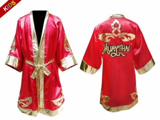 Kanong Enfants Peignoir de Boxe : Rouge Lai Thai