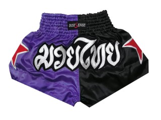 Short Muay Thai Enfant Boxsense : BXSKID-005-Violet