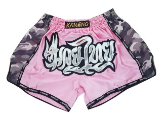 Kanong Retro Short Boxe Thai : KNSRTO-231-Rose