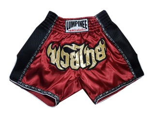 Lumpinee Retro Short Boxe Thai : LUMRTO-003-Bordeaux