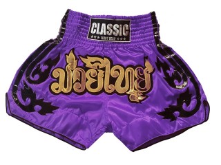 Classic Short de Boxe Muay Thai : CLS-016-Violet