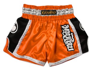 Kanong Retro Short Boxe Thai : KNSRTO-208-Orange