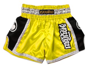 Kanong Retro Short Boxe Thai : KNSRTO-208-Jaune