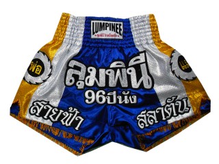 Lumpinee Short Muay Thai : LUM-001 Bleu