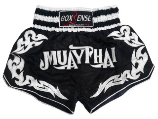 Boxsense Short Boxe Thai Femme : BXS-076-BK-W