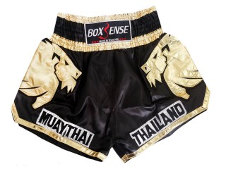 Boxsense Short de boxe thaï Enfants : BXS-303-Or-K