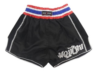 Boxsense Retro Short Boxe Thai Femmes : BXSRTO-001-Noir-W