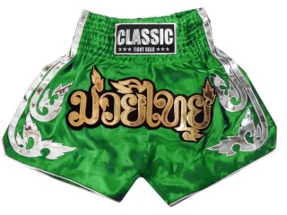 Classic Short de Boxe Muay Thai : CLS-015-Vert