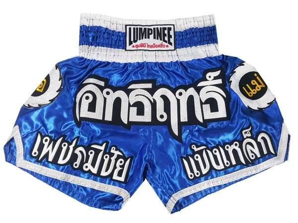 Lumpinee Short Boxe Thai Femme : LUM-015-W Bleu