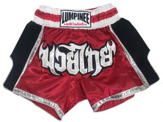 Lumpinee Short Boxe Thai Femme : LUM-023-W Rouge