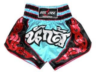 Boxsense Short Boxe Thai : BXS-063-Bleu clair