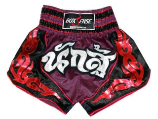 Boxsense Short Boxe Thai : BXS-063-Bordeaux