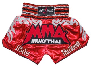 Boxsense Short Boxe Thai : BXS-066-rouge