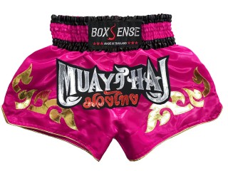 Boxsense Short Boxe Thai : BXS-092-Rose foncé